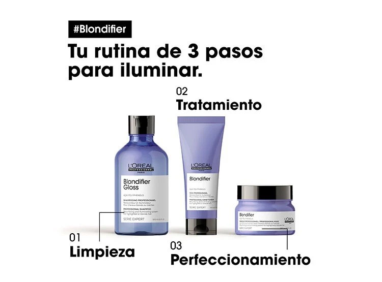 Acondicionador Para Cabellos Rubios Blondifier 200Ml Loreal Professionnel - Image 4