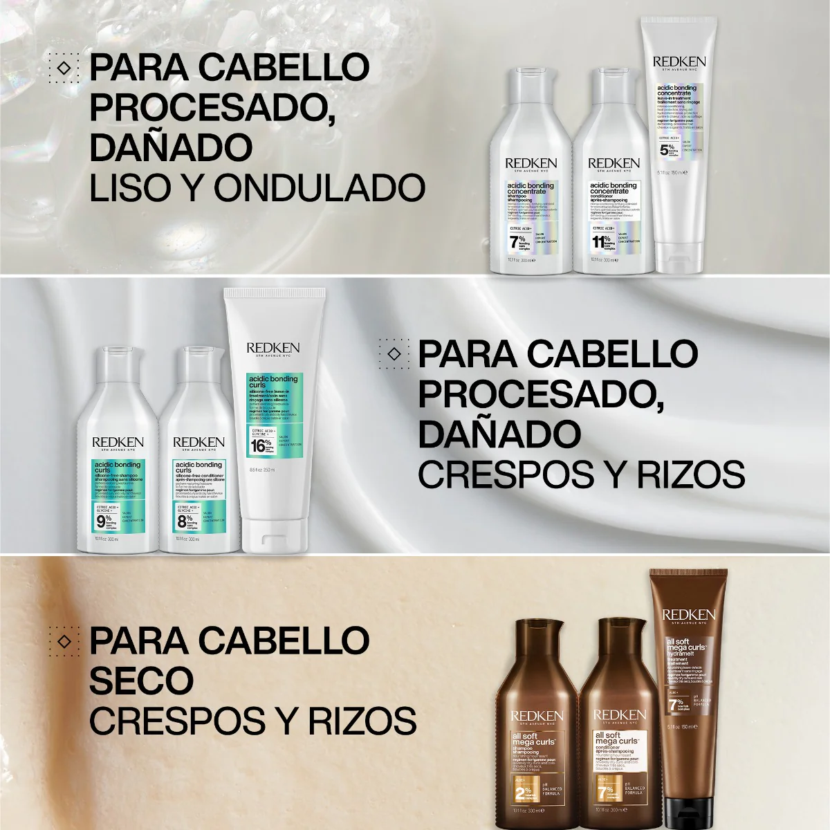 Acondicionador Sin Siliconas Para Cabello Con Rizos Y Rulos Procesados Y Dañados Acidic Bonding Curls 300Ml Redken - Image 7