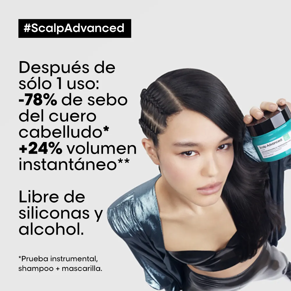 Arcilla Multiusos Scalp Advanced Anti-Oiliness 2-In-1 L'Oréal Professionel - Image 2