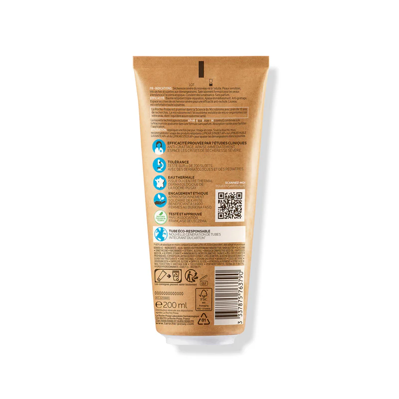 Bálsamo Corporal Pieles Secas Lipikar Baume Ap+M Tubo Cartón 200Ml - Image 2