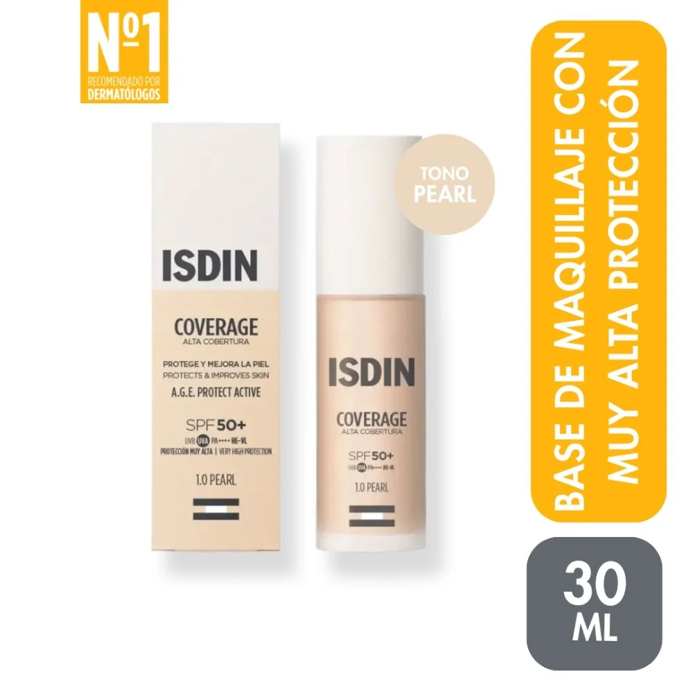 Base de Maquillaje Isdin Coverage 1.0 Pearl Spf50+ 30 Gr | Isdin