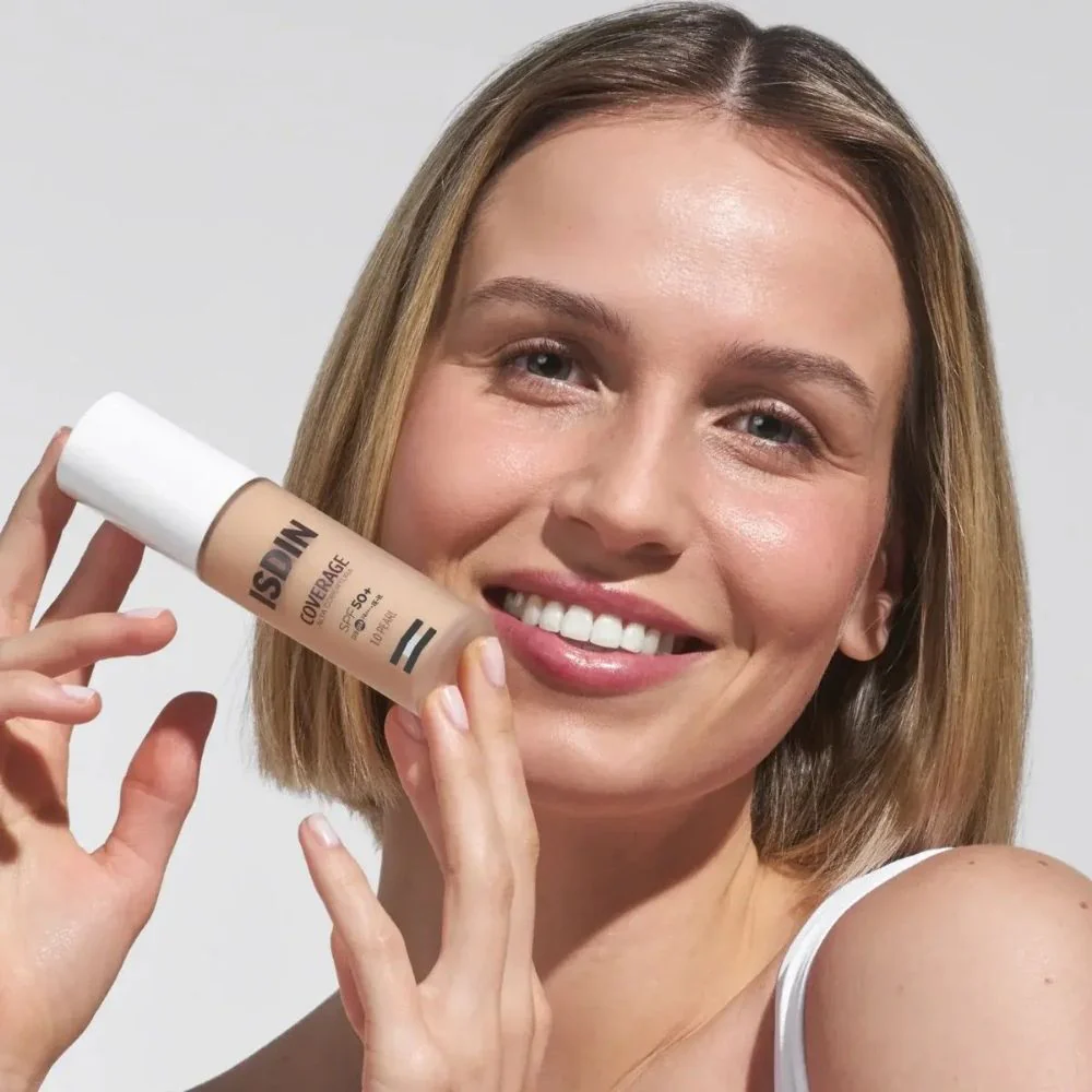 Base de Maquillaje Isdin Coverage 1.0 Pearl Spf50+ 30 Gr | Isdin - Image 3