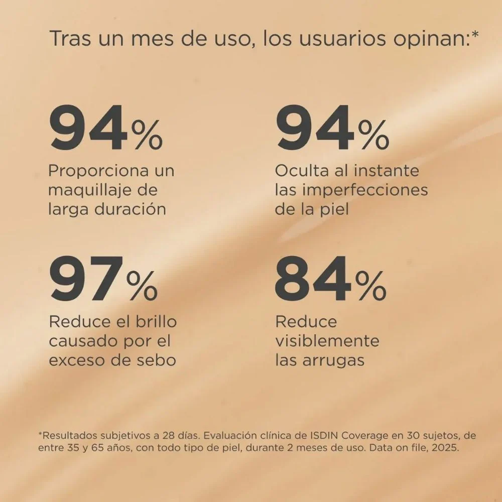 Base de Maquillaje Isdin Coverage  2.0 Beige Spf50+ 30 Gr | Isdin - Image 8