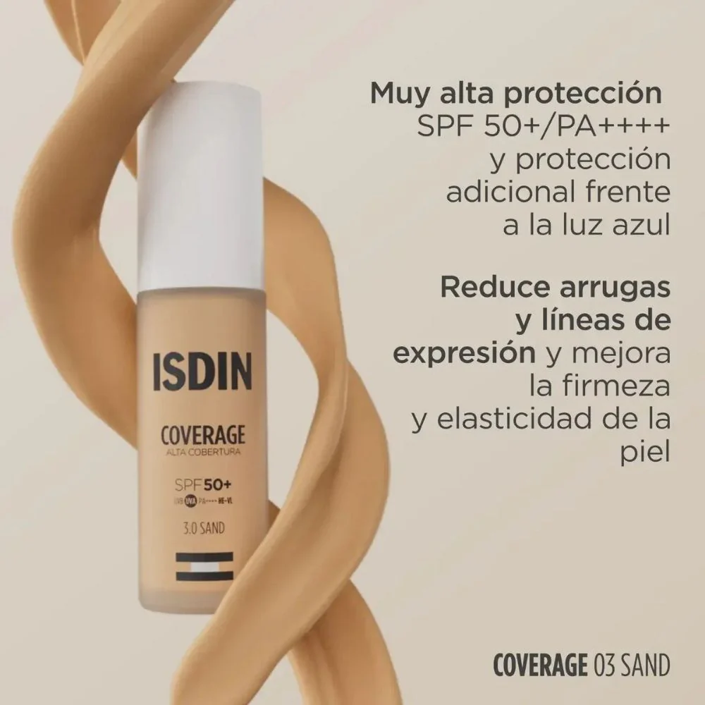 Base de Maquillaje Isdin Coverage 3.0 Sand Spf50+ 30 Gr - Image 2