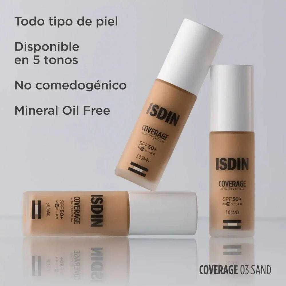 Base de Maquillaje Isdin Coverage 3.0 Sand Spf50+ 30 Gr - Image 4