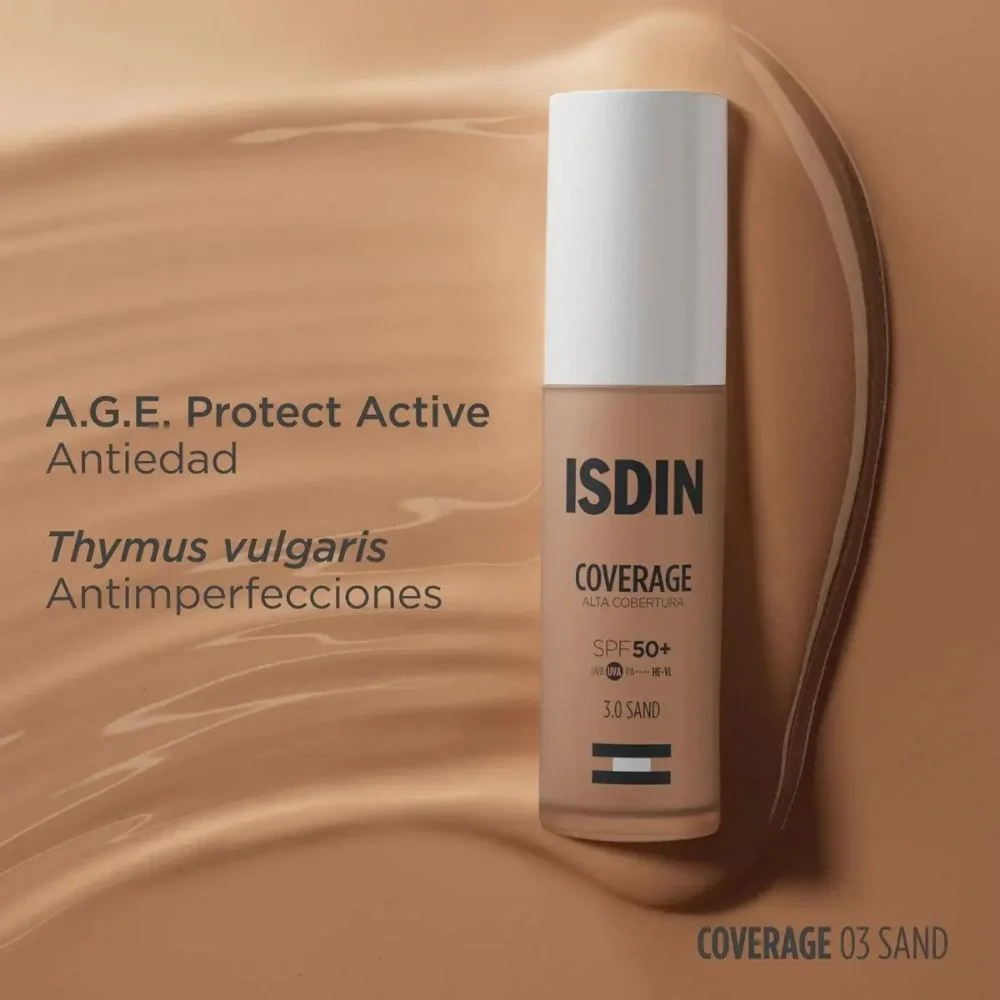 Base de Maquillaje Isdin Coverage 3.0 Sand Spf50+ 30 Gr - Image 9