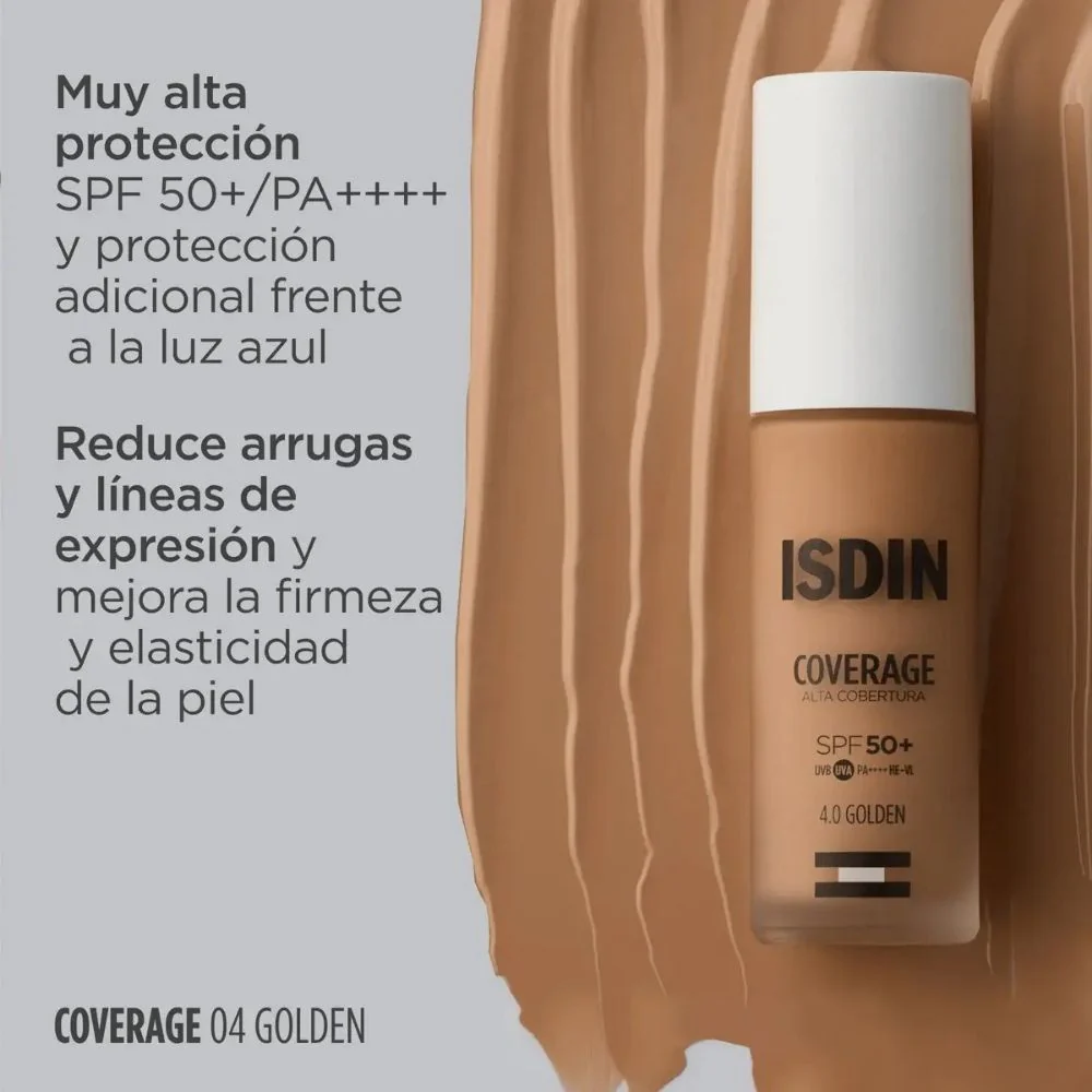 Base de Maquillaje Isdin Coverage 4.0 Golden Spf50+ 30 Gr - Image 3