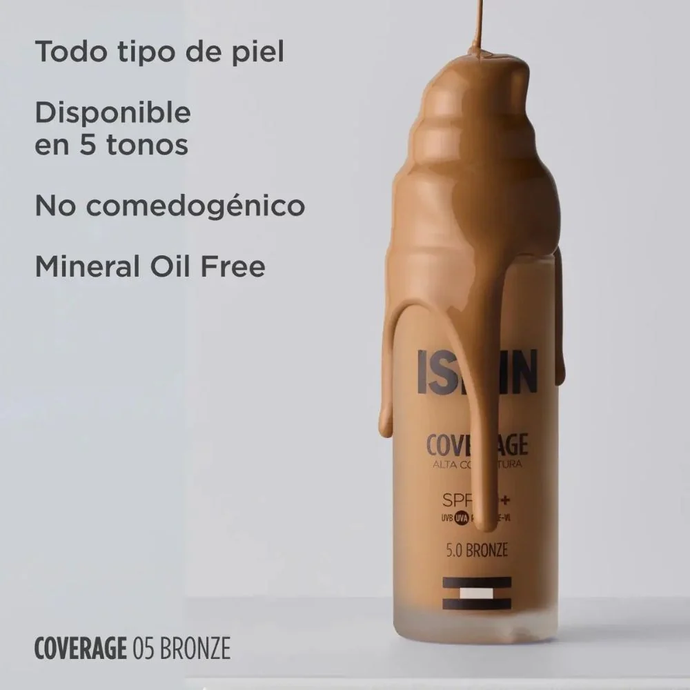 Base de Maquillaje Isdin Coverage 5.0 Bronze Spf50+ 30 Gr - Image 10