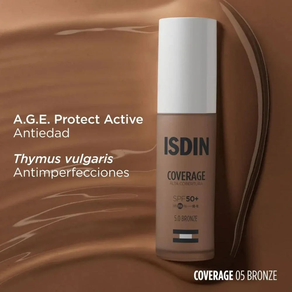Base de Maquillaje Isdin Coverage 5.0 Bronze Spf50+ 30 Gr - Image 5