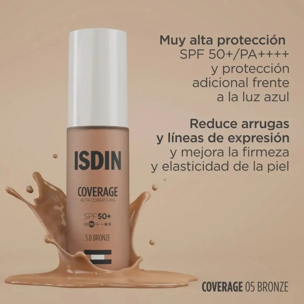 Base de Maquillaje Isdin Coverage 5.0 Bronze Spf50+ 30 Gr - Image 8