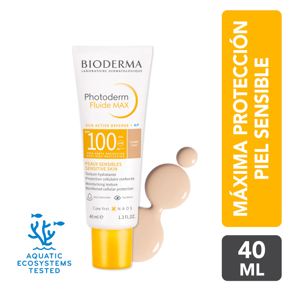 Fotoprotector Máxima Protección SPF 100 Photoderm Fluide 40ml Tono Claro | Bioderma - Image 4