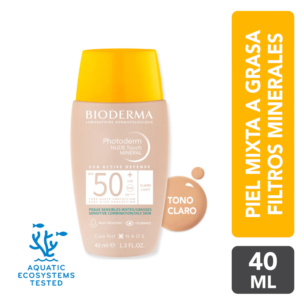 Photoderm Nude Touch SPF 50 Teinte Claire 40ml | Bioderma - Image 4