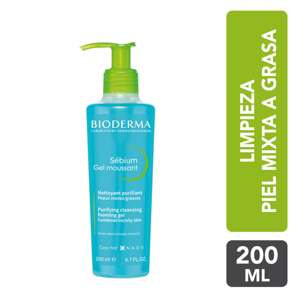 Bioderma Gel Limpieza Moussant Sebium 200ml - Image 4