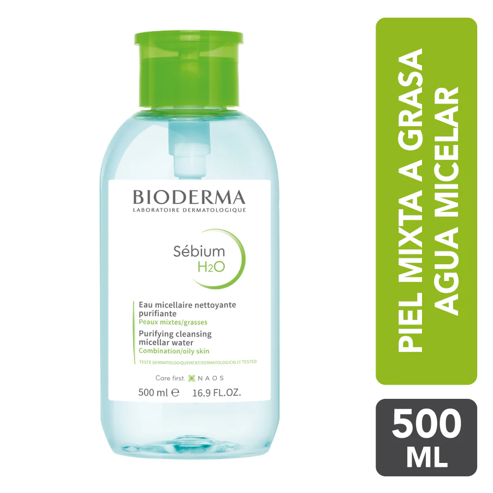 Sebium H2O Agua Micelar 500ml | Bioderma - Image 4