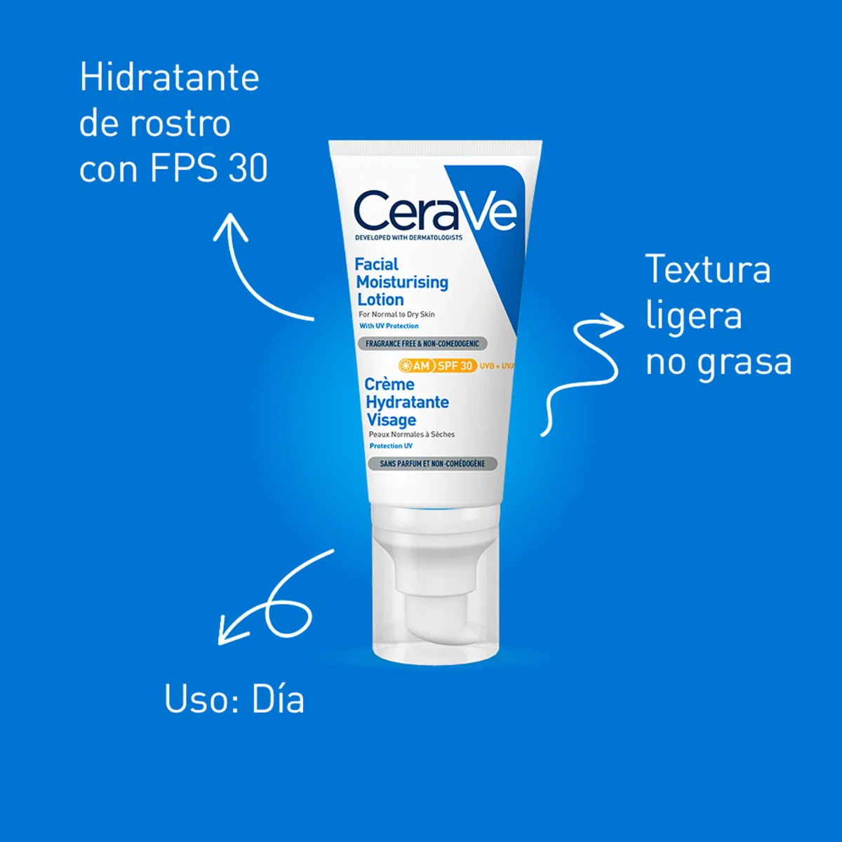 CeraVe Crema Hidratante Facial AM SPF30 52ml - Image 3