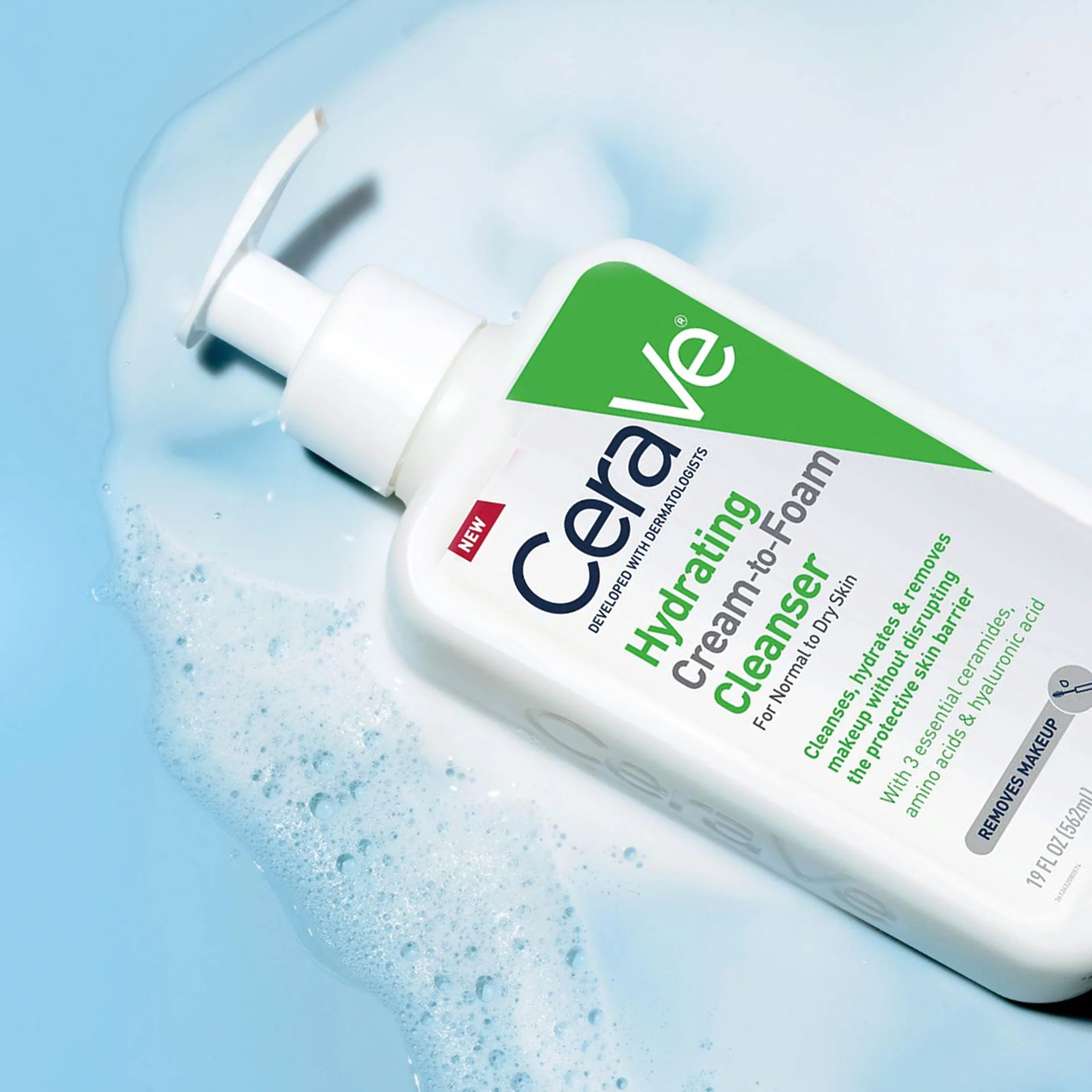 Limpiadora Crema-Espuma Hidratante 236ml | CeraVe - Image 3