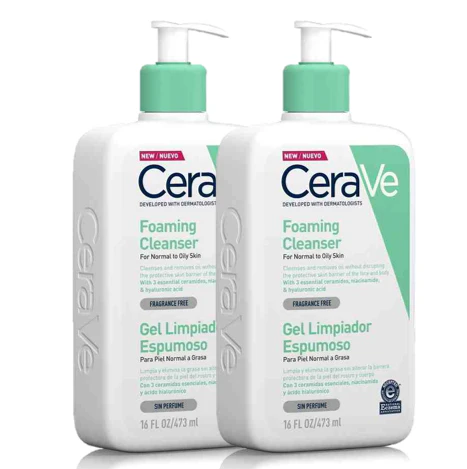 Pack Dúo Gel Limpiador Espumoso 473ml x2 | Cerave - Image 2