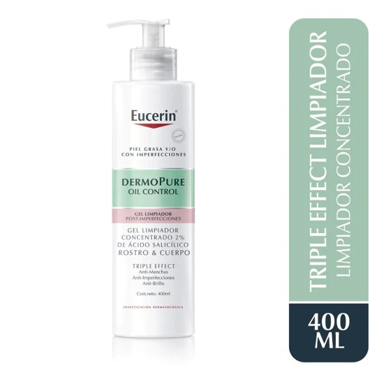 Dermopure Gel Limpiador Concentrado Triple Effect 400Ml | Eucerin - Image 4