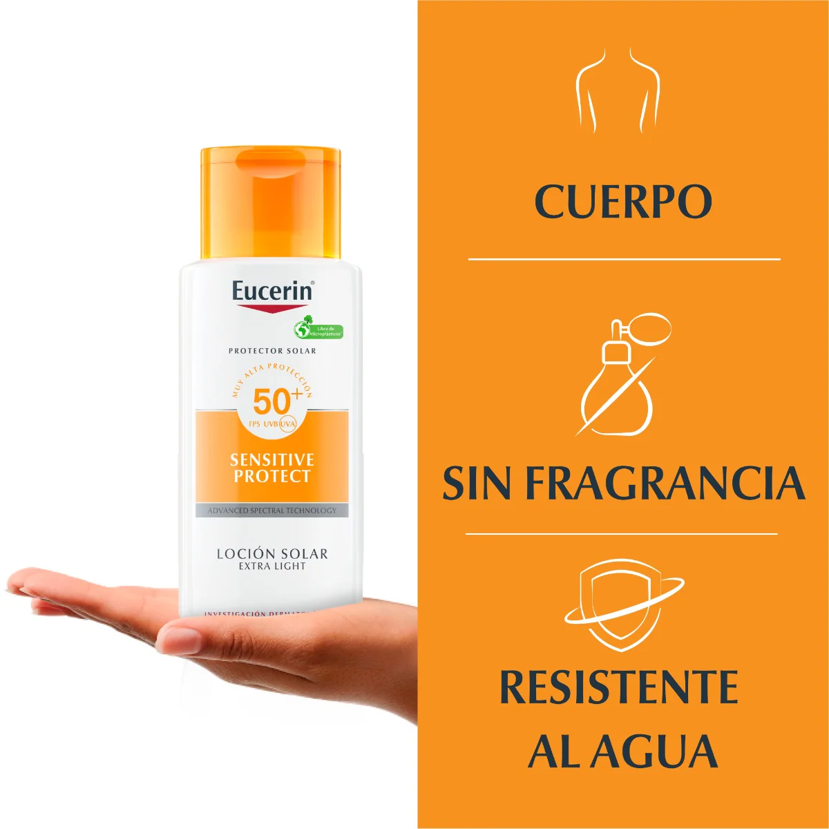 Eucerin Sun Loción Extra Ligera FPS 50 150ml - Image 3