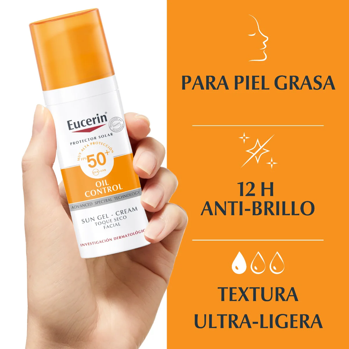 Sun Oil Control Toque Seco FPS 50 50ml | Eucerin - Image 2