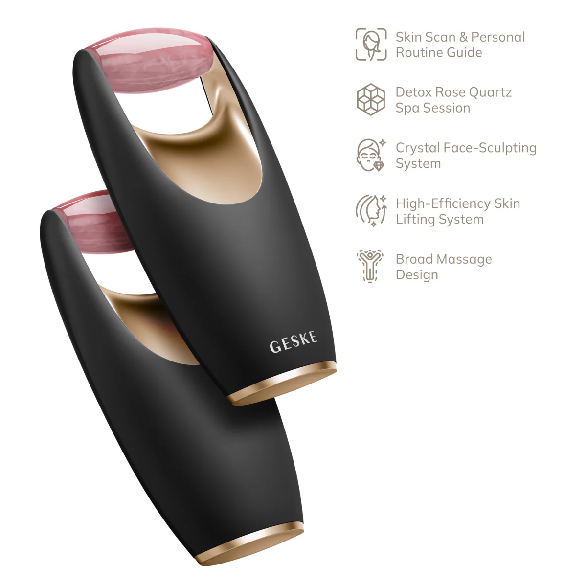 Geske | Rose Quartz Roller | 5 In 1 - Image 3