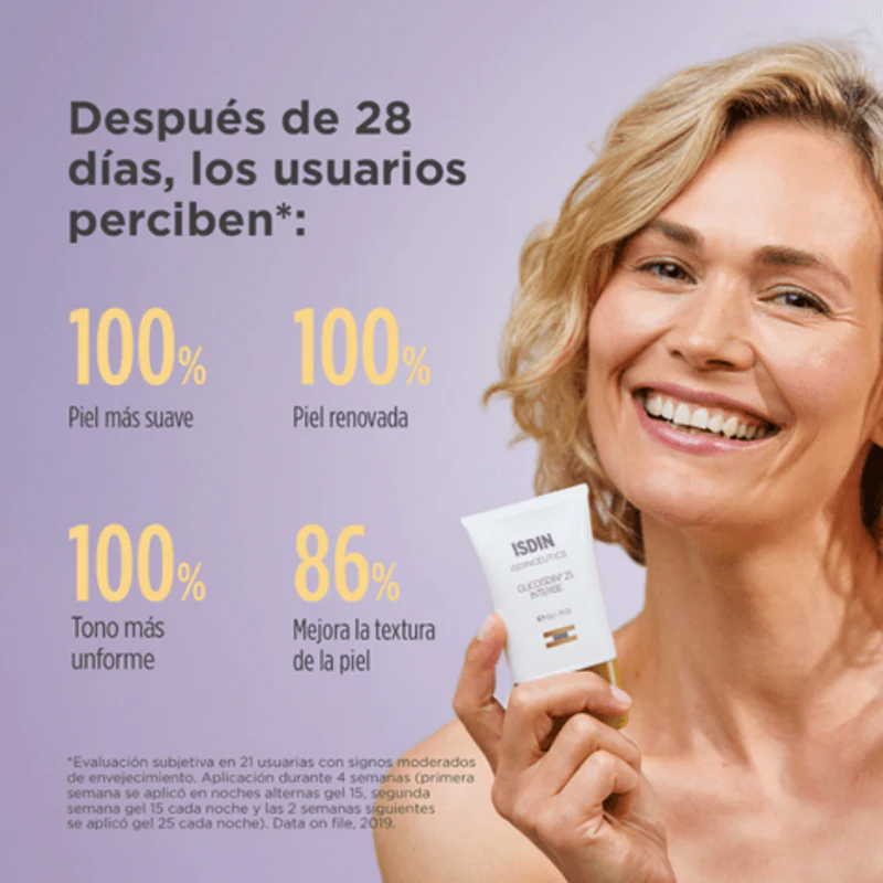 Glicoisdin 25% Gel 50 Ml - Gel Facial Con Efecto Peeling Con Ácido Glicólico - Antiedad - Image 4
