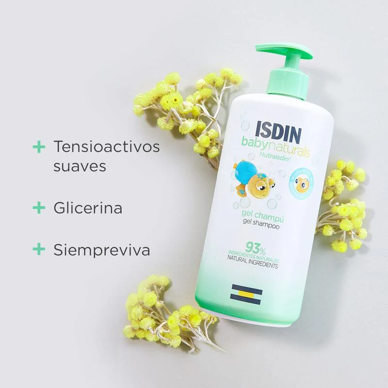 Isdin Baby Naturals Gel Champú 200Ml - Limpieza Cabello Y Cuerpo Para La Piel Del Bebé - Image 6