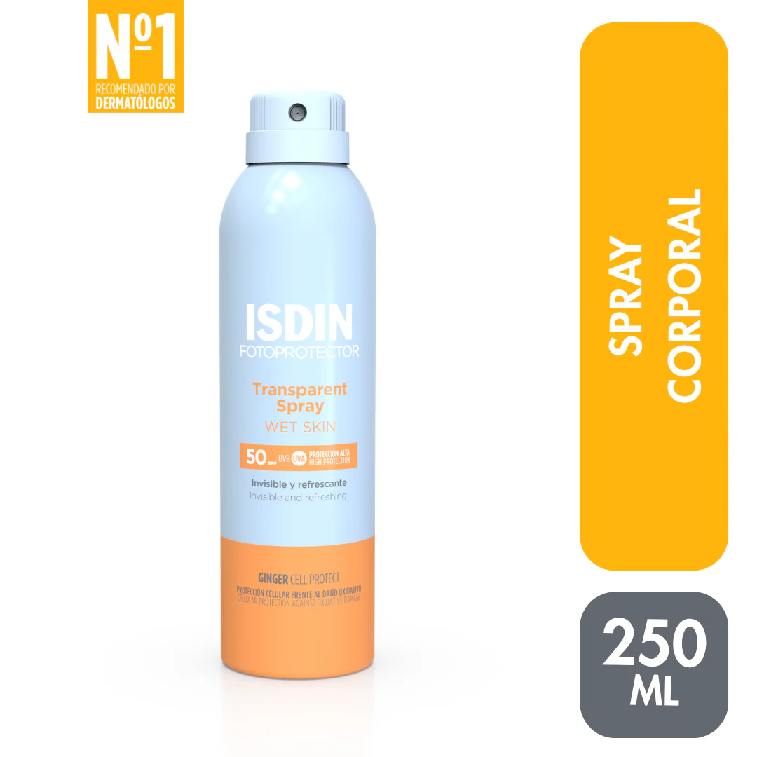 Isdin Fotoprotector Transparent Spray Wet Skin SPF50 250ml - Bloqueador corporal - Image 2