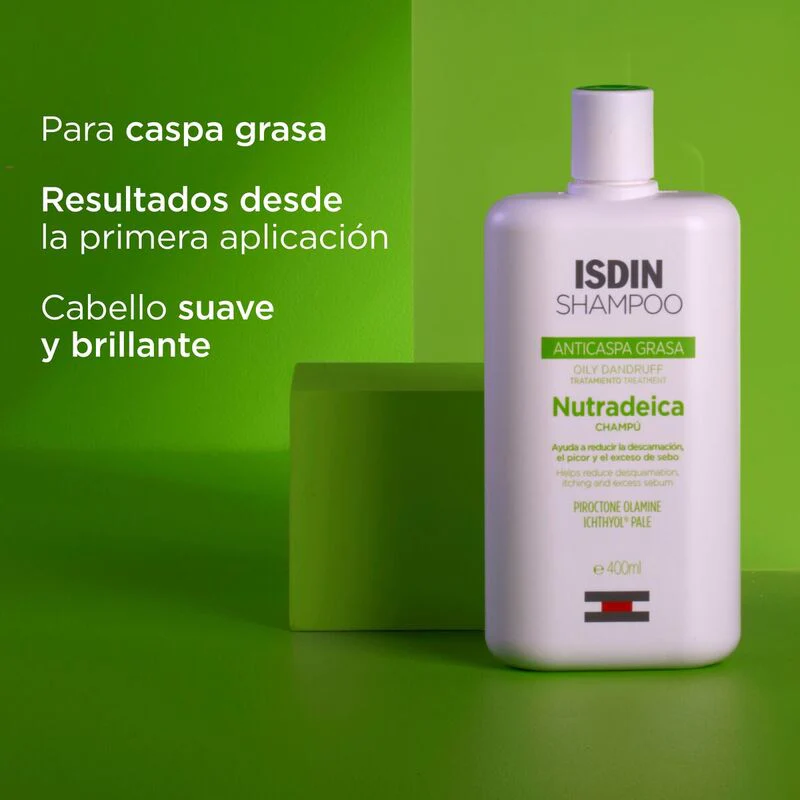 ISDIN NUTRADEICA ANTICASPA GRASA 200ml - Shampoo que reduce la descamación, el picor y el exceso de sebo - Image 5