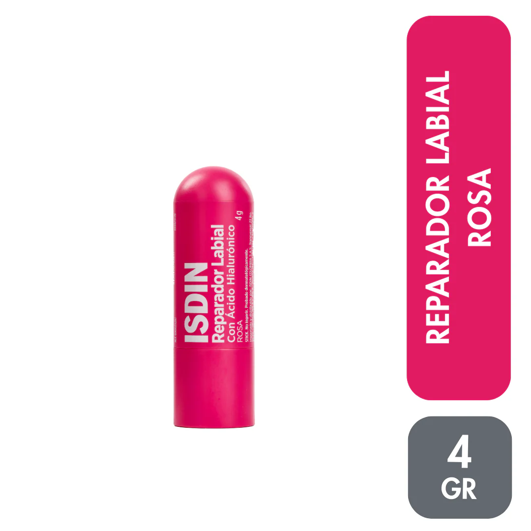 Isdin Reparador Labial Color Rosa Con Ácido Hialurónico 4G - Image 9