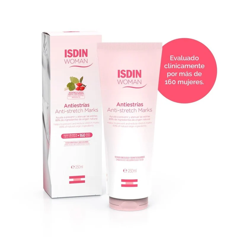 ISDIN Woman Antiestrías 250ml - Crema corporal que ayuda a prevenir y atenuar las estrías - Image 3