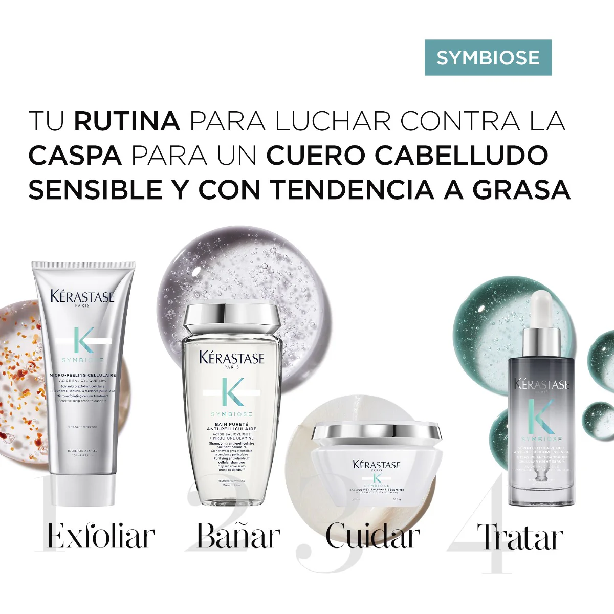 Kérastase Acondicionador Symbiose Apaisant Essentiel Para Cuero Cabelludo Sensible Propenso A La Caspa 200Ml - Image 4