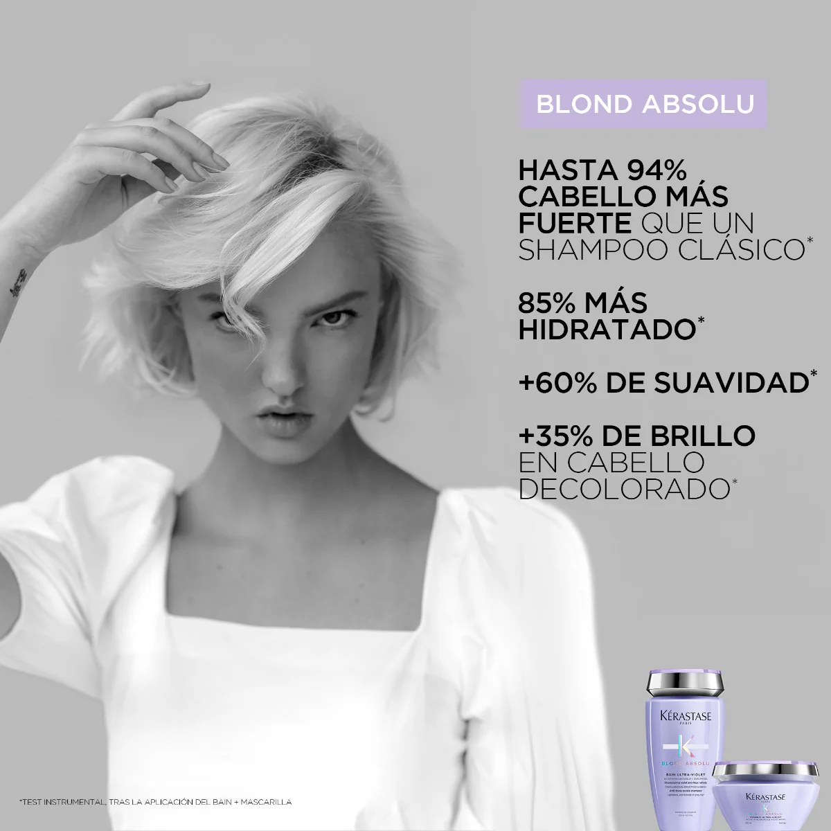 Kérastase Protector Térmico Con Ácido Hialurónico Para Todo Tipo De Cabello Rubio Cicaplasme 150Ml - Image 3