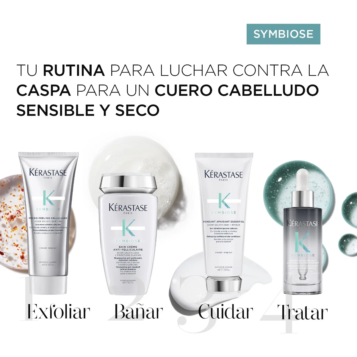 Kérastase Serum Cellulaire Nuit Anti-Pelliculaire Para Cuero Cabelludo Sensible Propenso A La Caspa 90Ml - Image 5