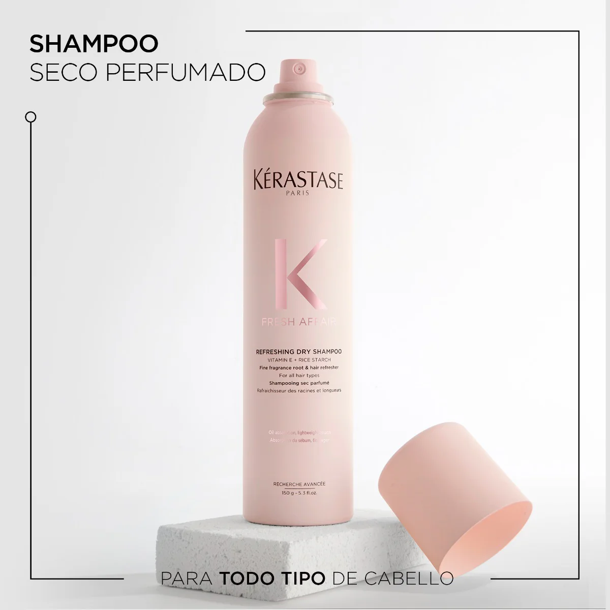 Kérastase Shampoo En Seco Para Todo Tipo De Cabellos Refreshing Dry Shampoo Fresh Affair 150G - Image 2