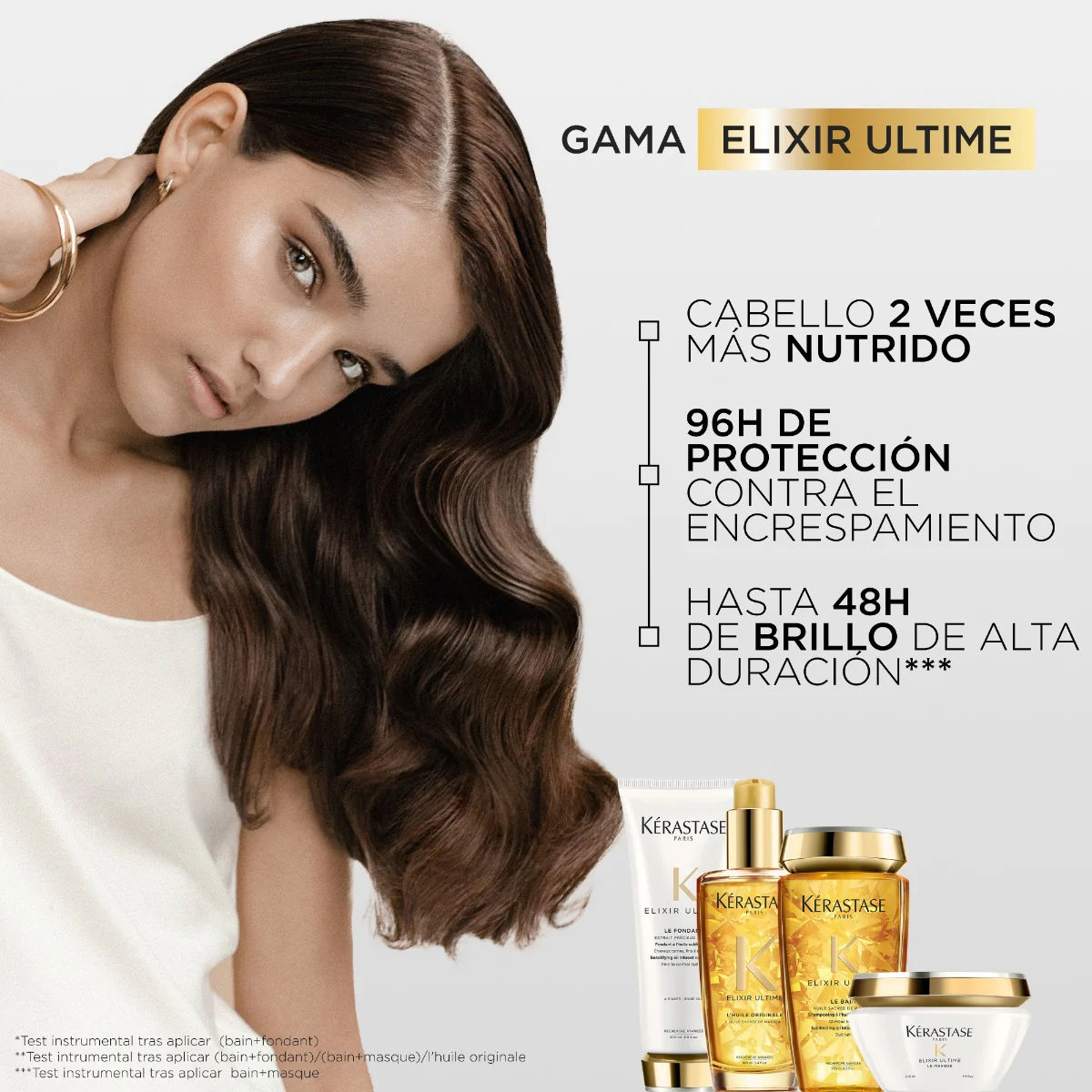Kérastase Shampoo Para Cabellos Con Falta De Brillo Bain Elixir Ultime Elixir Utime 250Ml - Image 3