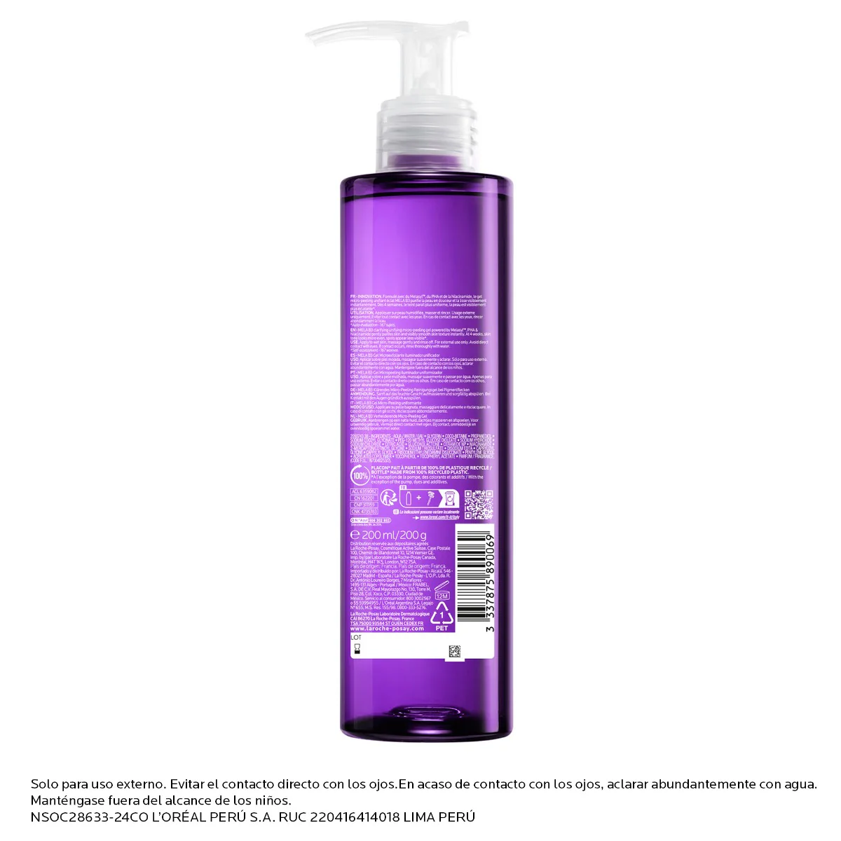 La Roche Posay Melab3 Gel Limpiador Anti-Manchas 200Ml - Image 4