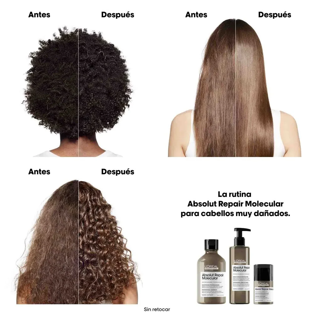 Loreal Professionnel Absolut Repair Molecular Leave-In Mascarilla 50ml - Image 3
