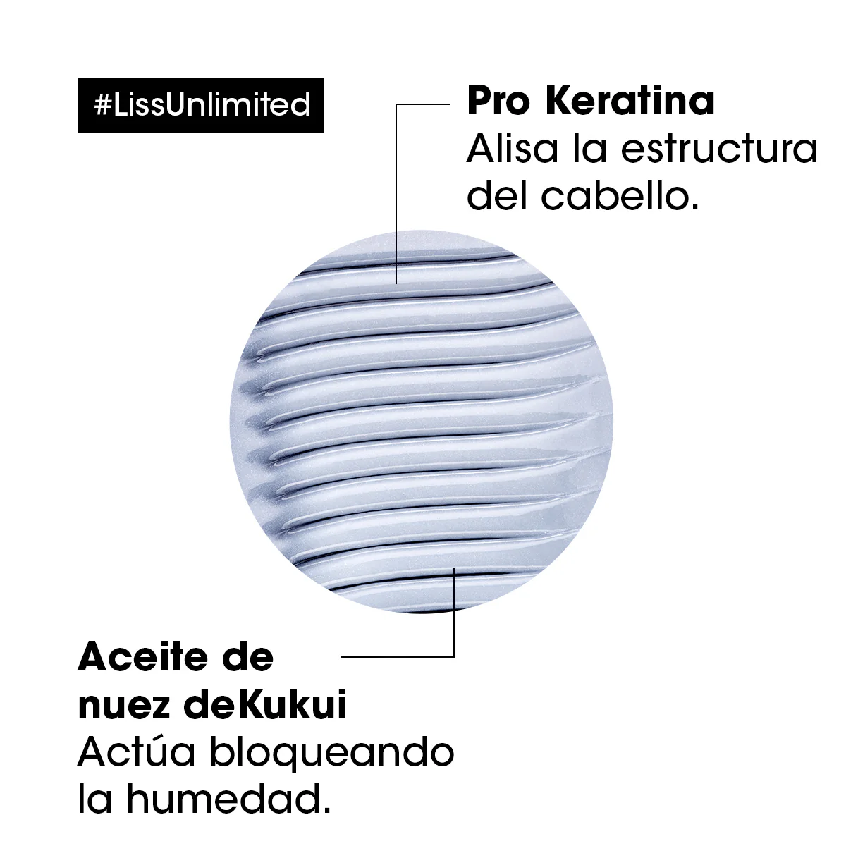 Mascarilla Para Cabello Con Frizz Liss Unlimited 250Ml Loreal Professionnel - Image 4