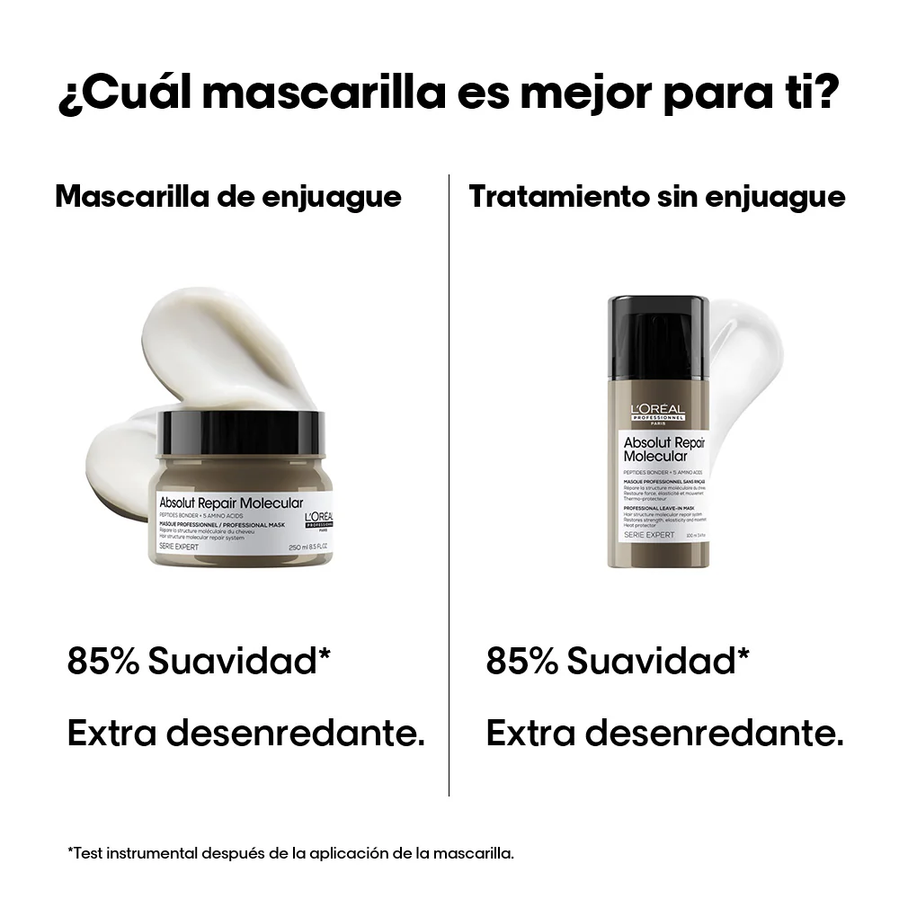 Mascarilla Reparadora Profesional Concentrada Absolut Repair Molecular 250Ml - Image 3
