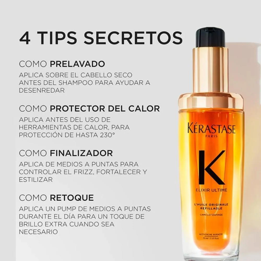 Recarga Elixir Ultime L'Huile Originale 75ml | Kérastase - Image 6