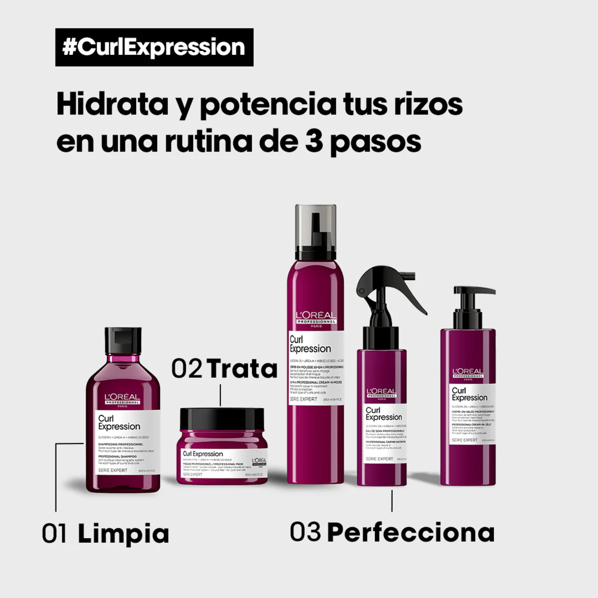 Mousse En Crema 10 En 1 Para Cabello Con Rulos Curl Expression 250Ml Loreal Professionnel - Image 6