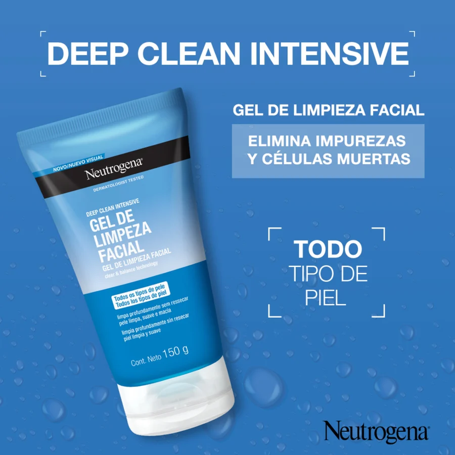 Neutrogena Gel Limpiador Facial Deep Clean 150ml - Image 2