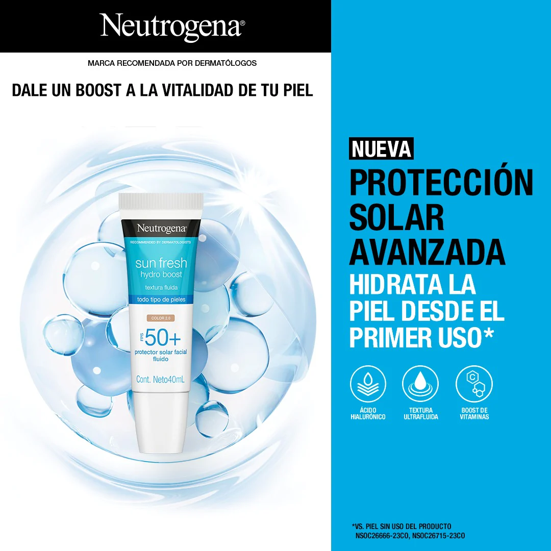 Neutrogena Sun Fresh Hydro Boost Color 2.0  Fps 50+ 40Ml - Image 2