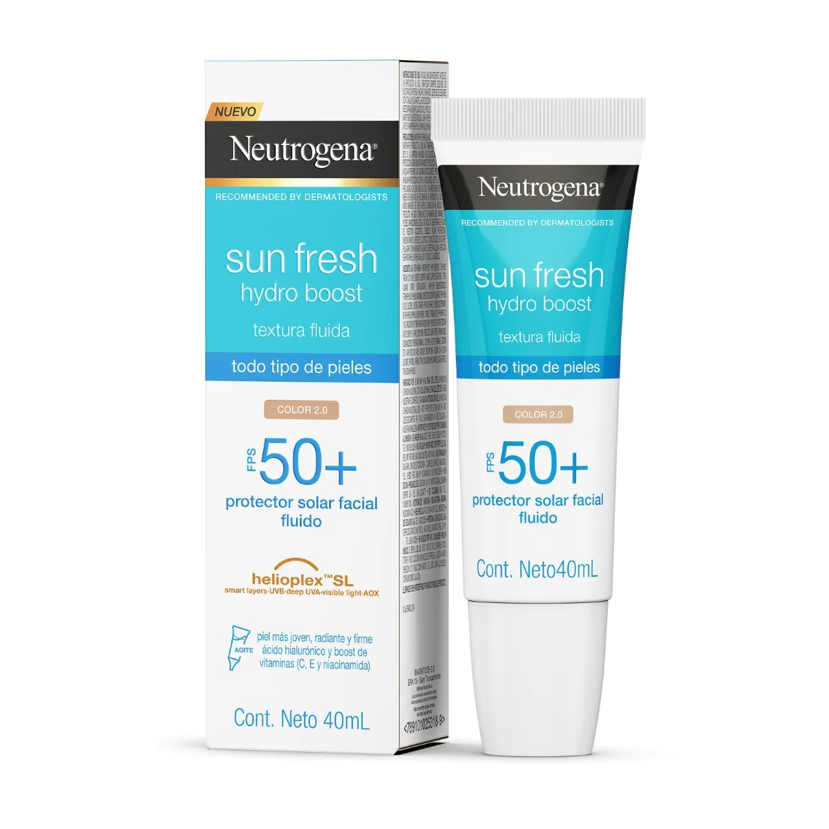 Neutrogena Sun Fresh Hydro Boost Color 2.0  Fps 50+ 40Ml - Image 3