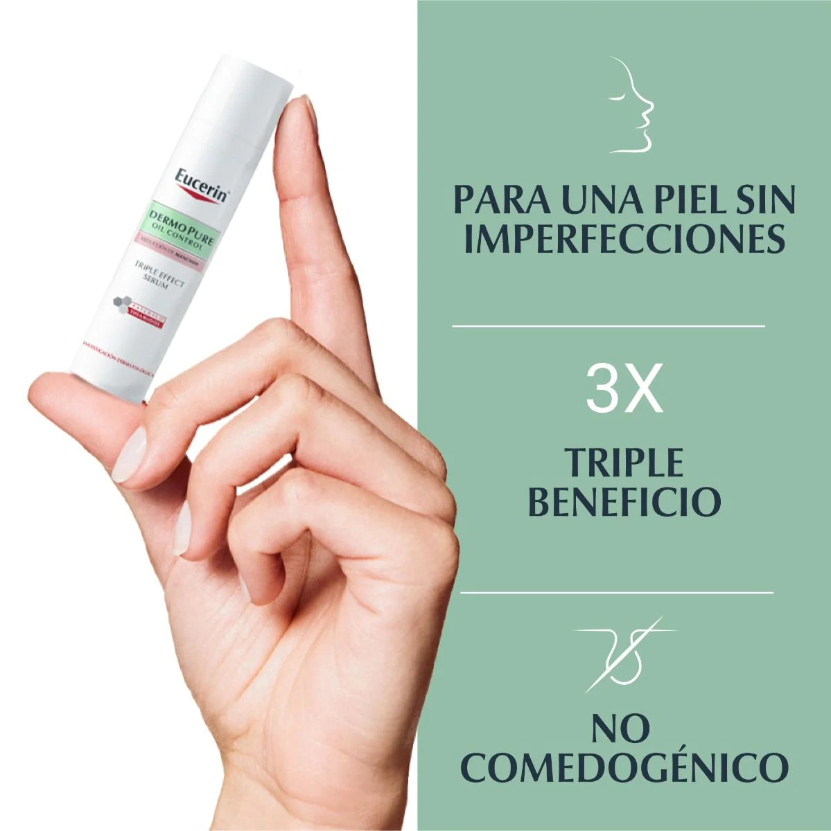 Pack Eucerin Para Piel mixta a grasa: Dermopure Serum + Protector Solar Oil control - Image 4