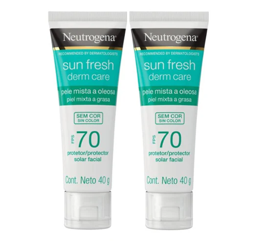 Pack Neutrogena Protector Solar Sun Fresh Piel Grasa X2 Und - Image 2