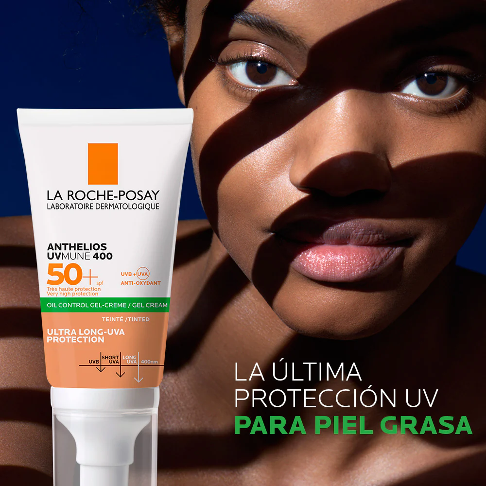 Protector Solar Anthelios UVMune 400 Oil Control Toque Seco con Color FPS 50+ 50ml bloqueador - Image 3