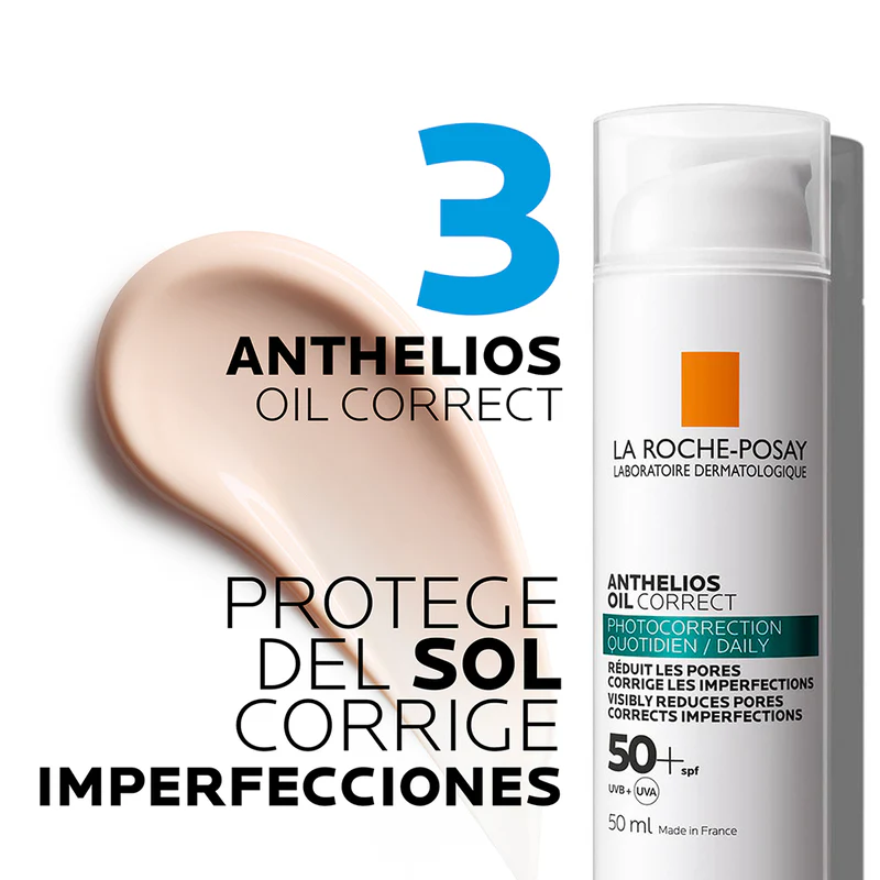 Protector Solar Anti-imperfecciones Anthelios Oil Correct FPS 50+ 50ml bloqueador - Image 2