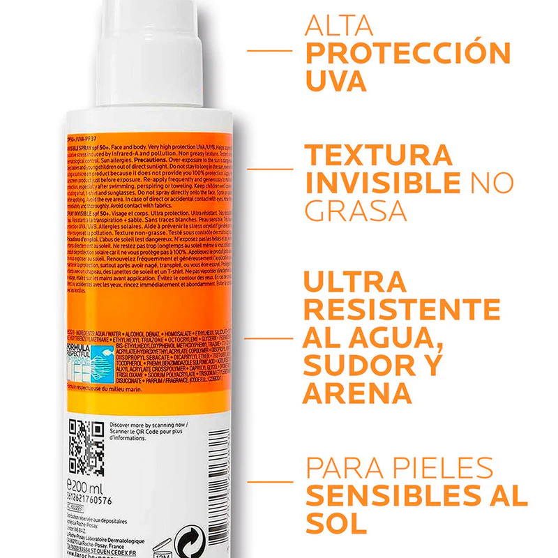 Bloqueador Anthelios Spray Invisible SPF50+ 200ml | La Roche-Posay - Image 3
